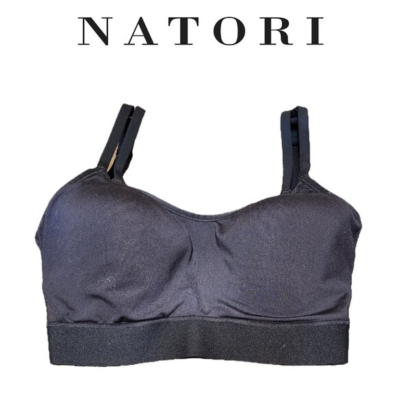 Natori Gravity Contour Underwire Sports Bra Black 32G - Picture 1 of 15